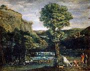 Domenico Zampieri Landscape with Hercules and Achelous, painting